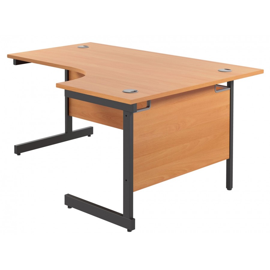 Olton Single Cantilever Corner Office Desk